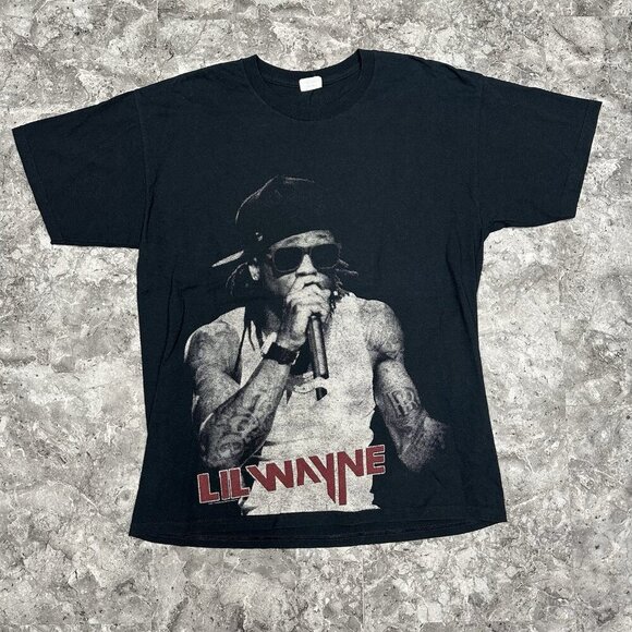 Lil Wayne Tour T Shirt Black Mens L 2011 Young Money Rapper Hip Hop Music - Picture 1 of 5